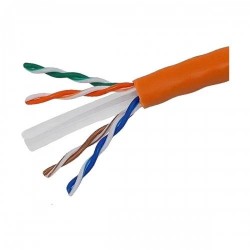 Hikvision Cat-6, 1 Meter, Orange Network Cable # 1 Coil-305 Meter