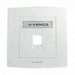 Vivanco Face Plate (Single Port)